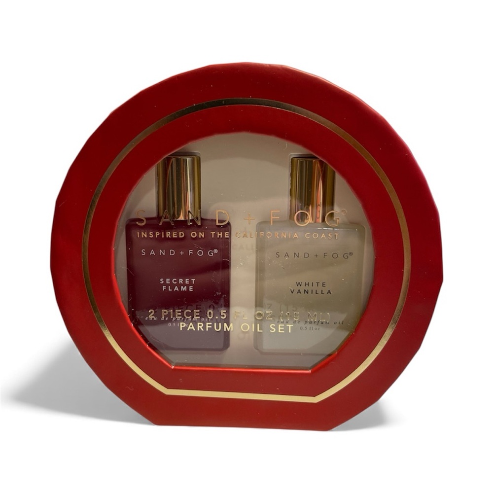 Sand + Fog “Secret Flame & White Vanilla” Body Oil Set 0.5 Oz - NWT*